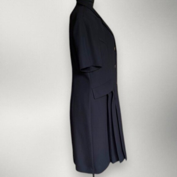 Vintage Fattaneh Bahari 2 Piece Black Blazer Dress Size 16 - Picture 6 of 15